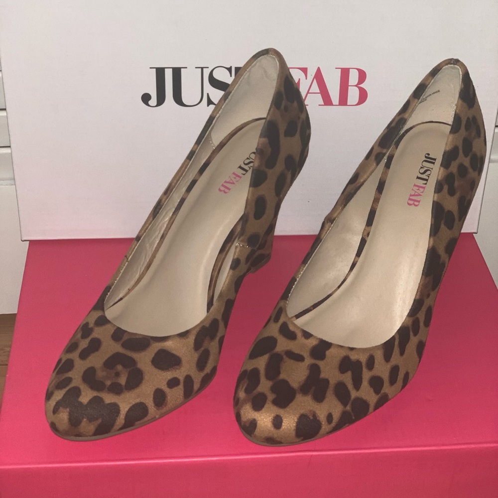 JustFab Cheetah Wedges